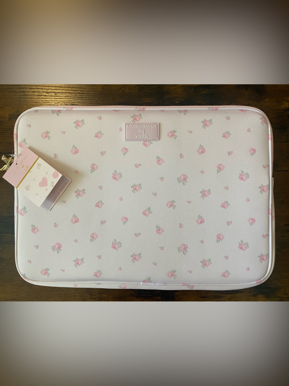 💻💗 LoveShackFancy x Target Laptop Sleeve - Yoobi Strawberry Macaroon Case 💗💻